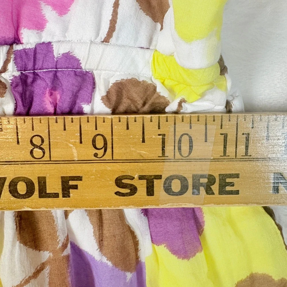 Old Navy Floral Sundress Kids Size 8 White Pink Yellow Good‎ Smocked Cotton